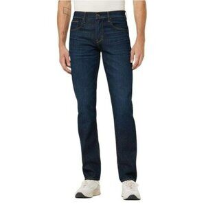 Hudson Mens Byron Straight Zip Fly Jeans 32 Dark Wash Cotton/Polyester